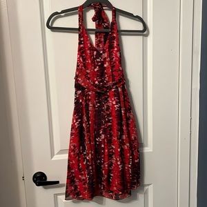 Printed mini dress